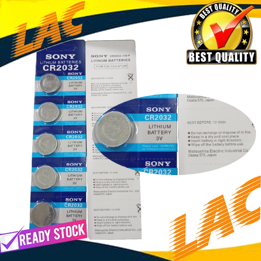 batrei cmos 2032 / Battery CR2032 3V Lithium / Baterai CR 2032 / CMOS