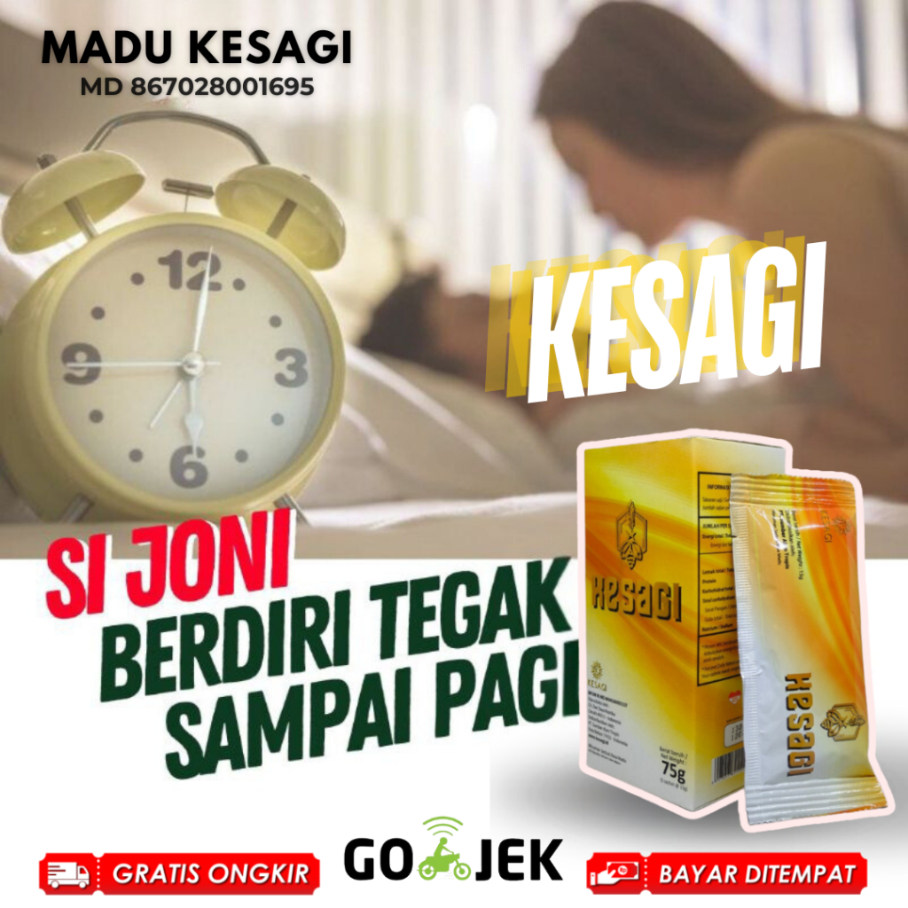 

PROMO KESAGI Asli Original 1 Box Isi 5 Sachet Suplemen Herbal Madu Kuat Pria Tahan Lama