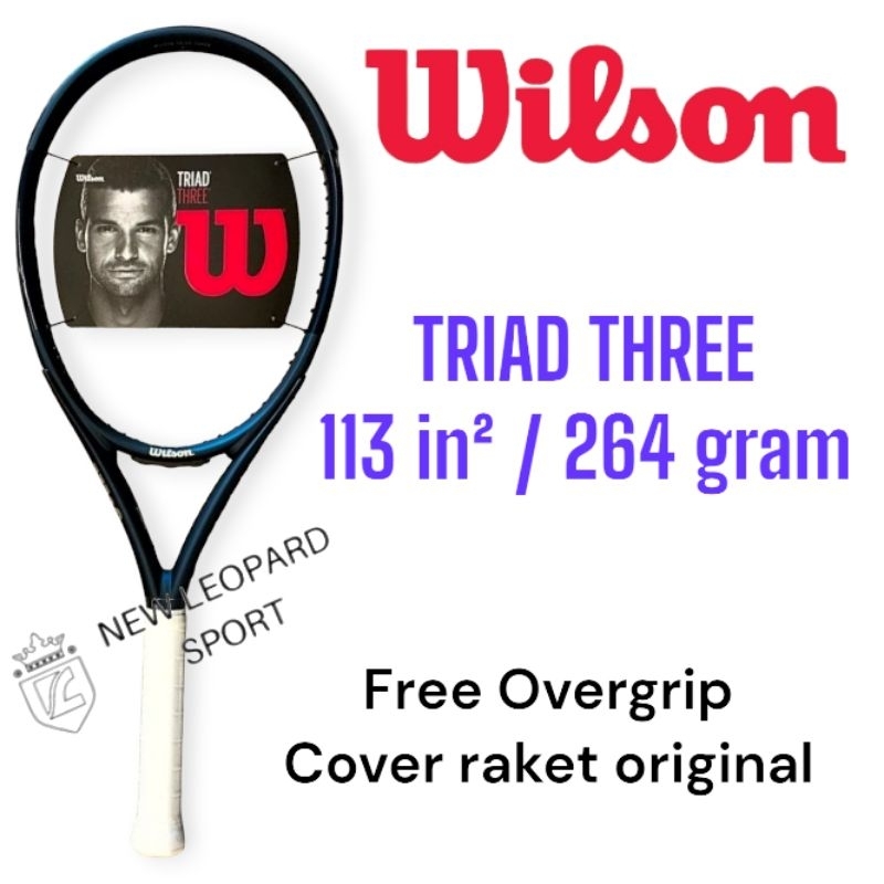 Raket Tenis Wilson Triad Three 113" 264 gram