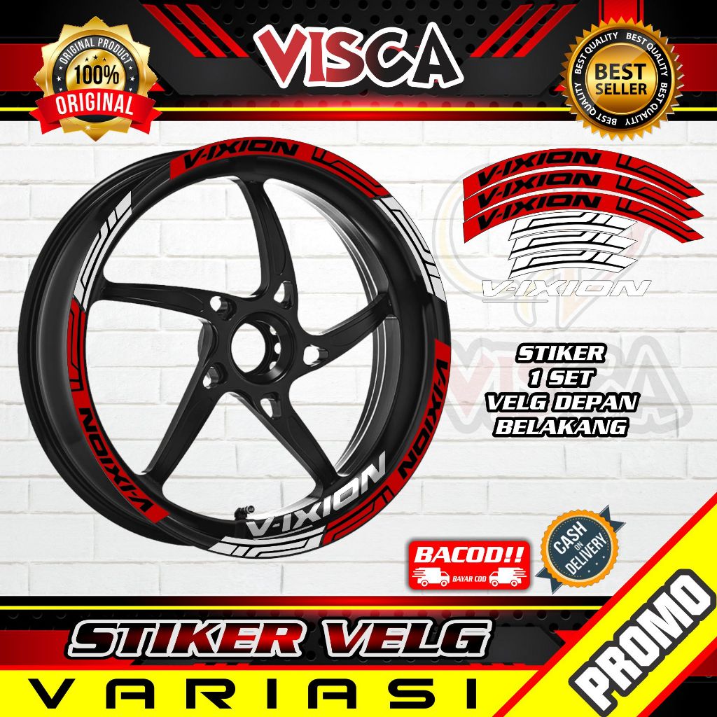 Stiker Velg List Velg Motor Stiker Velg Vixion Ring 17 AO1