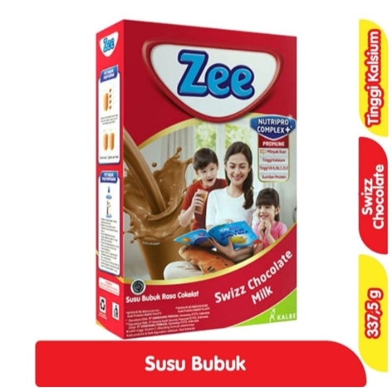 

Zee Nutripro complex susu bubuk,Swiss chocolate milk 340 gr