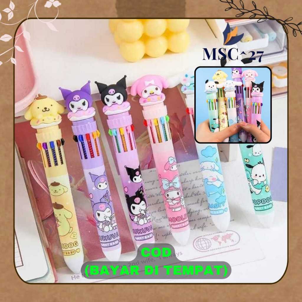 

Pulpen 10 Warna Karakter Kartun Terbaru Lucu Bolpoin 10 Warna