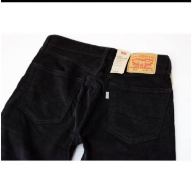 Jeans Pria 505 Reguler Fit 505-1396 Corduroy Hitam - Jeans Pria Branded - 100% Original