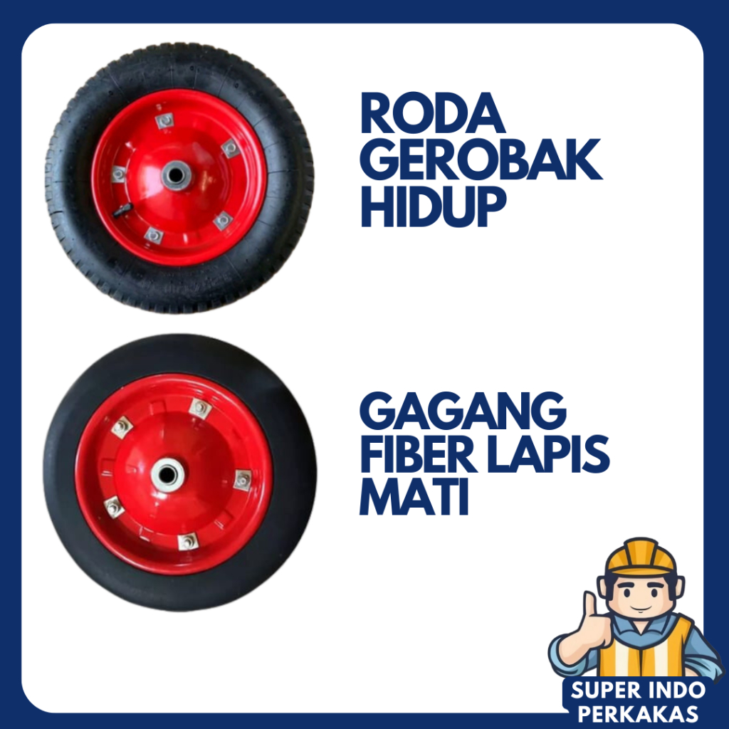 Roda gerobak pasir Ban pengagkut pasir / roda gerobak mati / roda gerobak hidup / roda gerobak surun