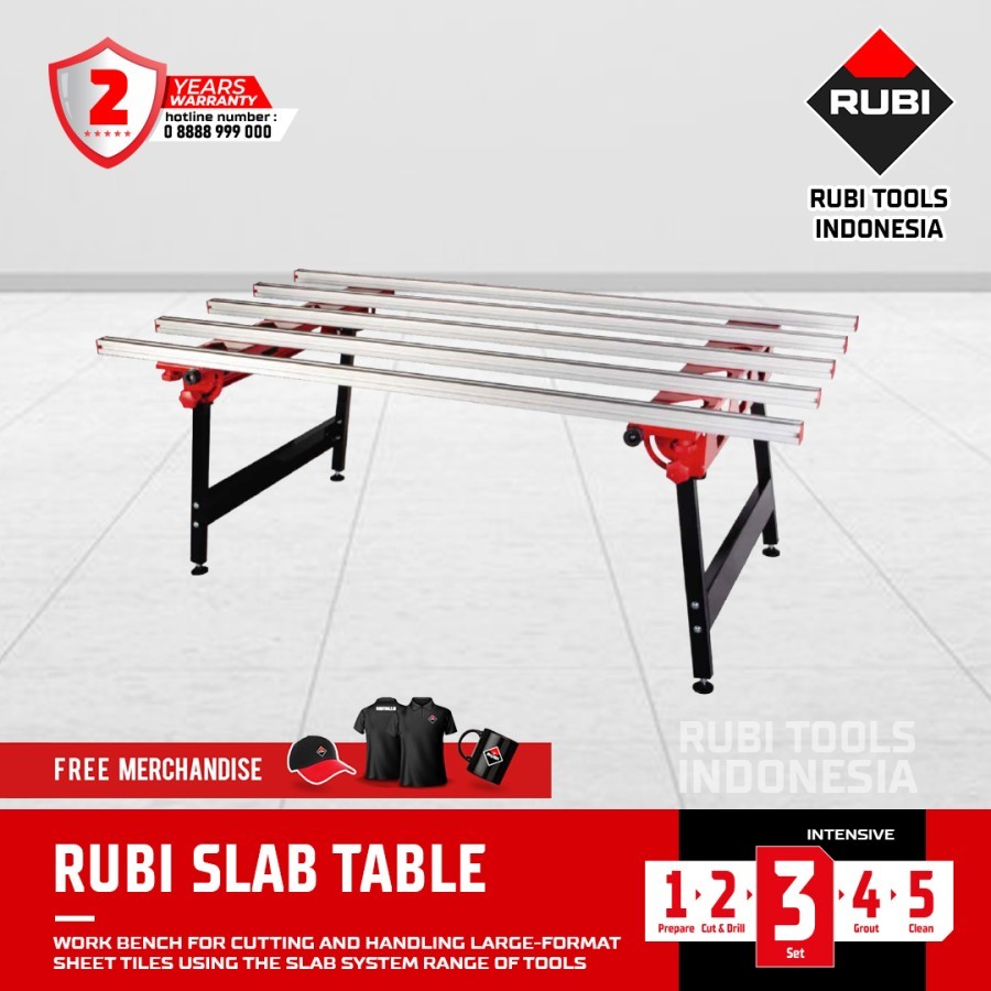 RUBI SLAB TABLE - MEJA UNTUK PEMOTONGAN GRANIT FORMAT BESAR