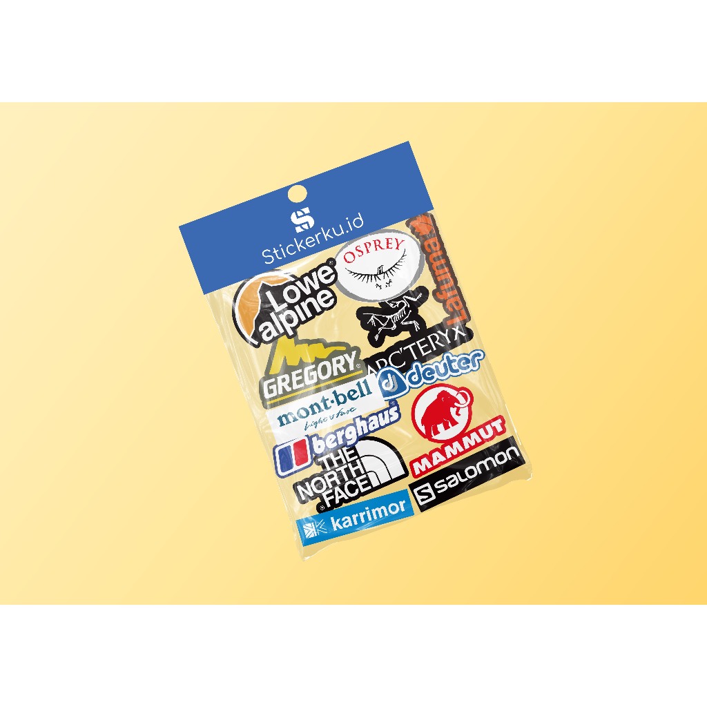

Sticker Pack Outdoor Brand Sticker Aesthetic Laptop Case Hp Stiker Logo Brand Vol 1