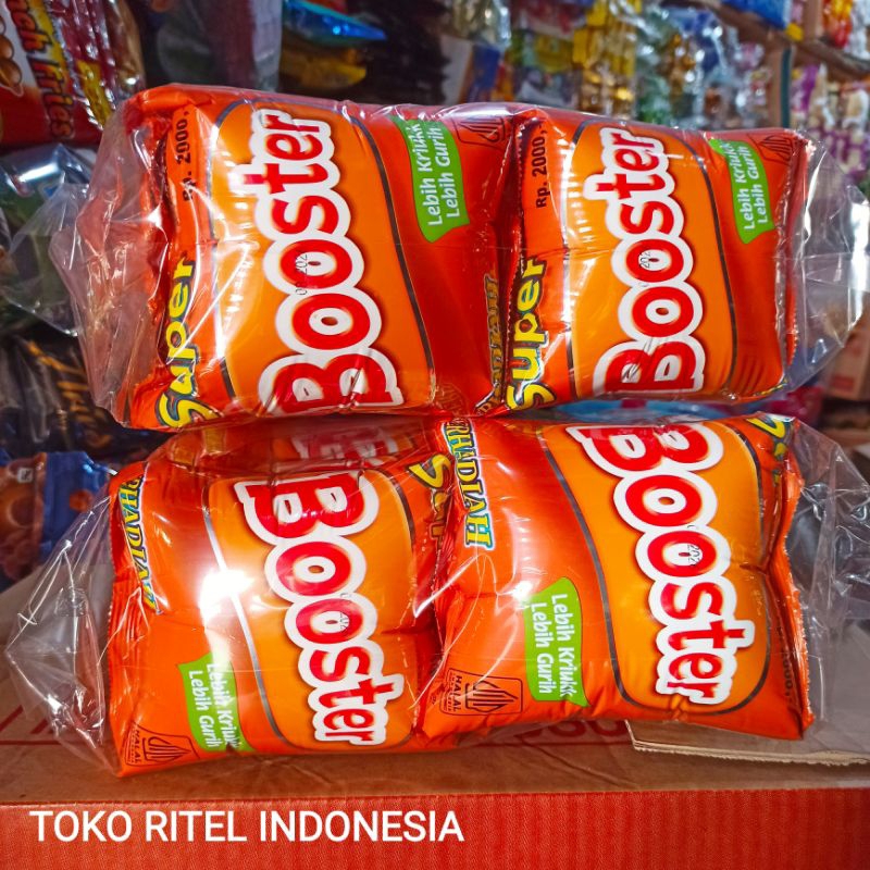 

Chiki Super Booster Berhadiah (1 Pack isi 10 pcs)/Snack Ciki Super Booster Berhadiah/Ciki Berhadiah Super Booster