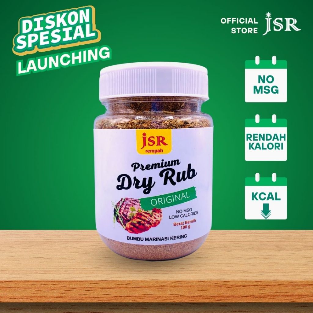 

JSR Rempah DRY RUB Bumbu Marinasi Rendah Kalori Bumbu Seasoning Bumbu Marinasi Ayam Serbaguna 100 Gram