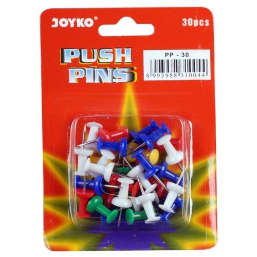 

Paku Push Pin merk Joyko 1 set isi 100 pcs