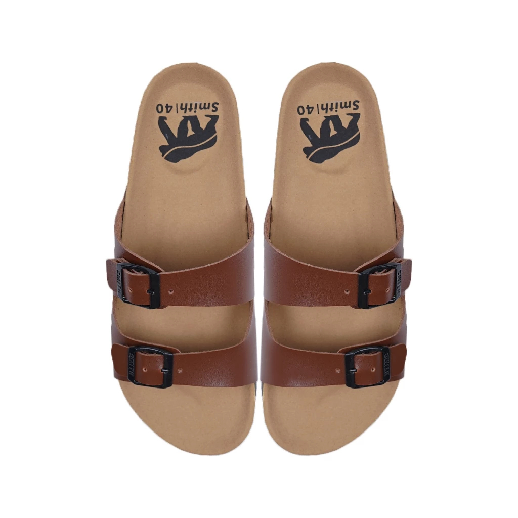 House of Smith BJM Sendal Slide Pria - Sanbrik Brown #4
