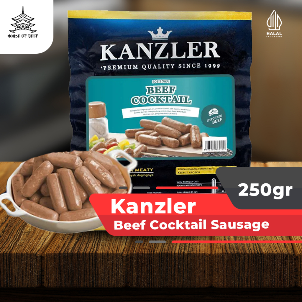 

[BEST SELLER] Kanzler Sosis Cocktail 250gr x 8 pcs 1 Dus