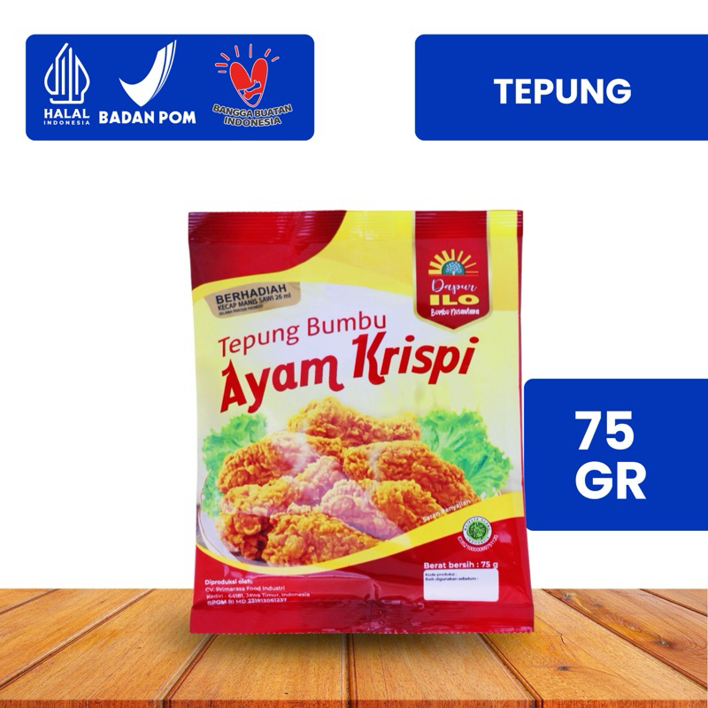 

[JUAL OBRAL] TEPUNG BUMBU AYAM KRISPI DAPUR ILO GRATIS KECAP SACHET