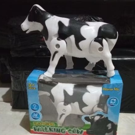 Mainan sapi berjalan dan bergerak walking cow