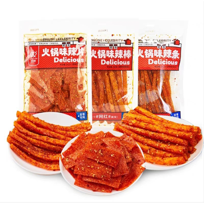

(HALAL)Cemilan Snack Latiao Delicious 102gram/Latiao Shuang Jiao 102gram Halal/latiao