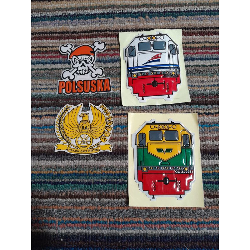 

Aneka stiker emboss KAI