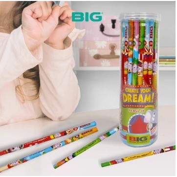 

50 Pcs BIG Pensil 2B Karakter Seri Bum Elephant Graphite Pencil Extra Dark PS-007 / PENSIL