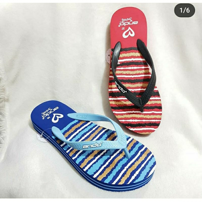 Sandal Ando Salma (36~40) -Ando K'pop 2 Wedges Ando Salma - sandal wedges ando perempuan