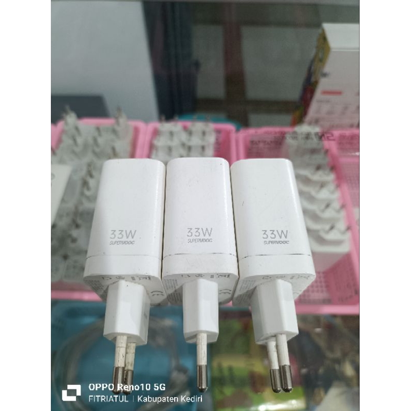 Adaptor ori bawaan 33 Watt super vooc