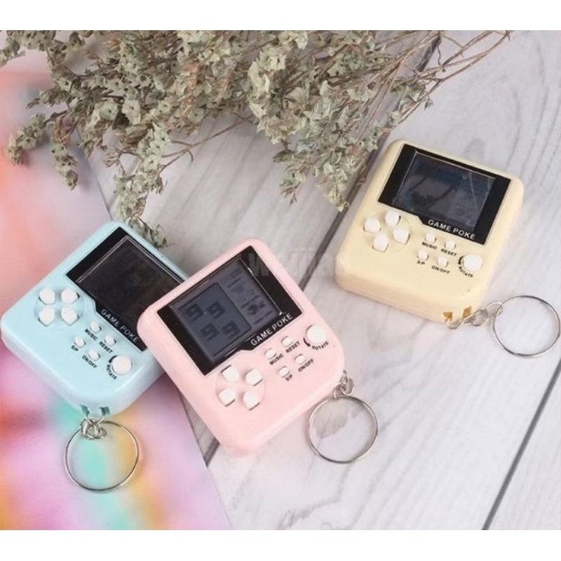 GANTUNGAN KUNCI UNIK GAME TETRIS KONSOL RETRO JADUL KALSIK CLASSIC