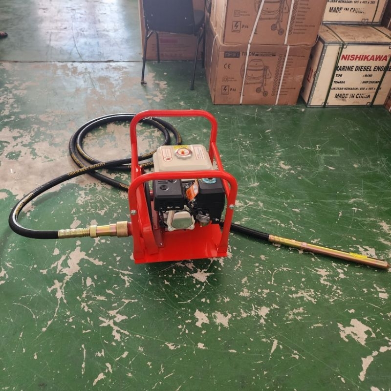 Mesin cor vbrator Bensin komplit selang 6 meter