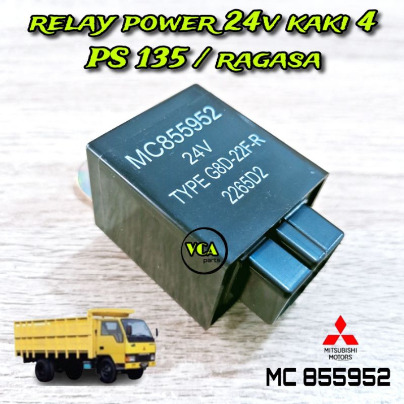 RELAY POWER 24V KAKI 4 PS 135/RAGASA MC 855952