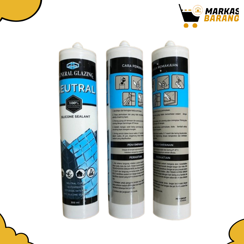 

Lem Kaca Silikon Netral GG Sealent Neutral