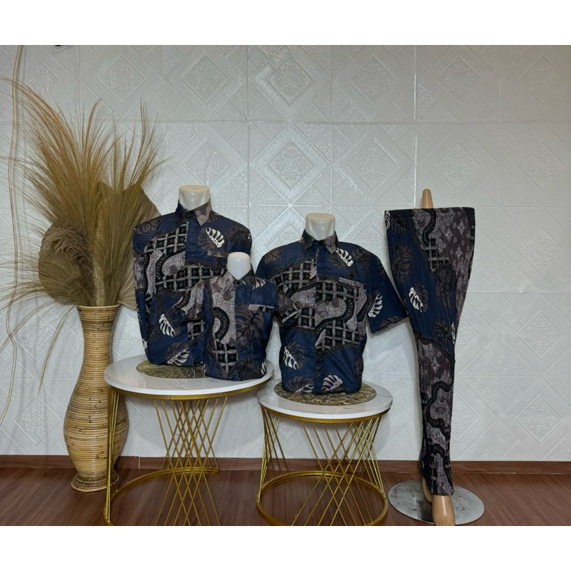 JHJ Kemeja batik pria jumbo 3XL 4XL 5XL / kemeja batik pria jumbo lengan panjang / kemeja batik pria