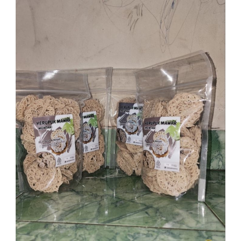 

kerupuk mawar putih mentah 250gr enak, gurih renyah