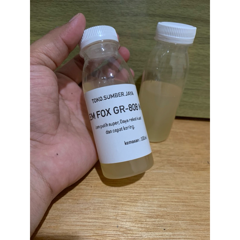 

Lem FOX GR-808 MD Kemasan 100ml - Lem putih Super Dayar rekat Kuat 100% Lem Fox GR-808