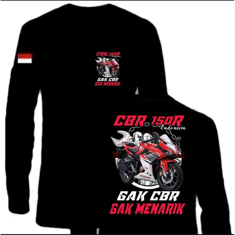 KAOS LENGAN PANJANG MOTOR CBR 150R CLUB INDONESIA