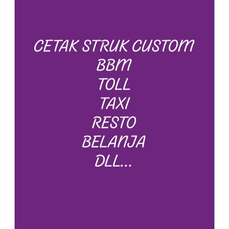 

cetak struk custom