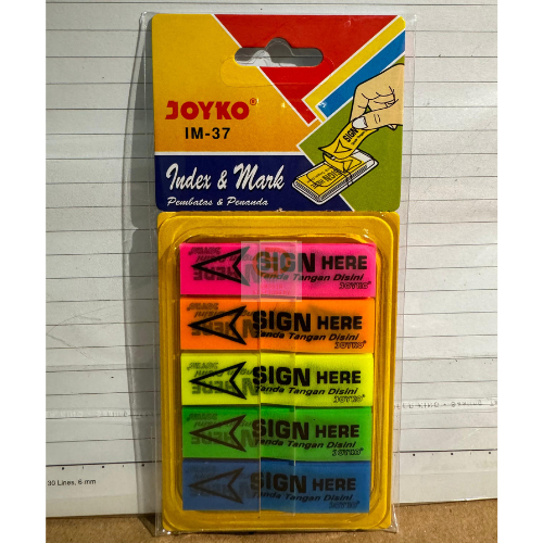 

Index & Mark Penanda Pembatas Joyko IM-37 Plastik (1 Pack isi 24 Pcs)