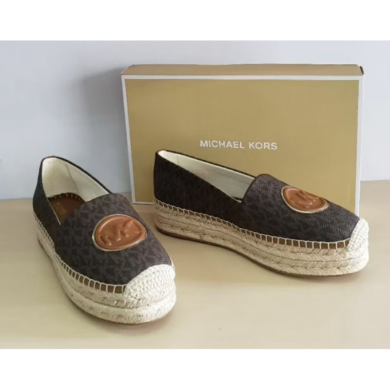 Mk Audrey Espadrille tumbled leather Brown