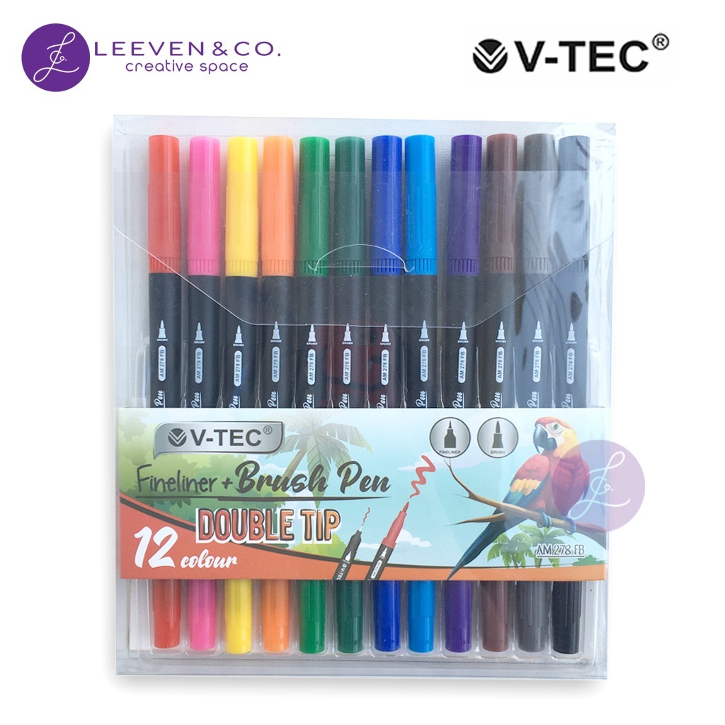 

VTEC FINELINER+BRUSH PEN AM 278 12 WARNA