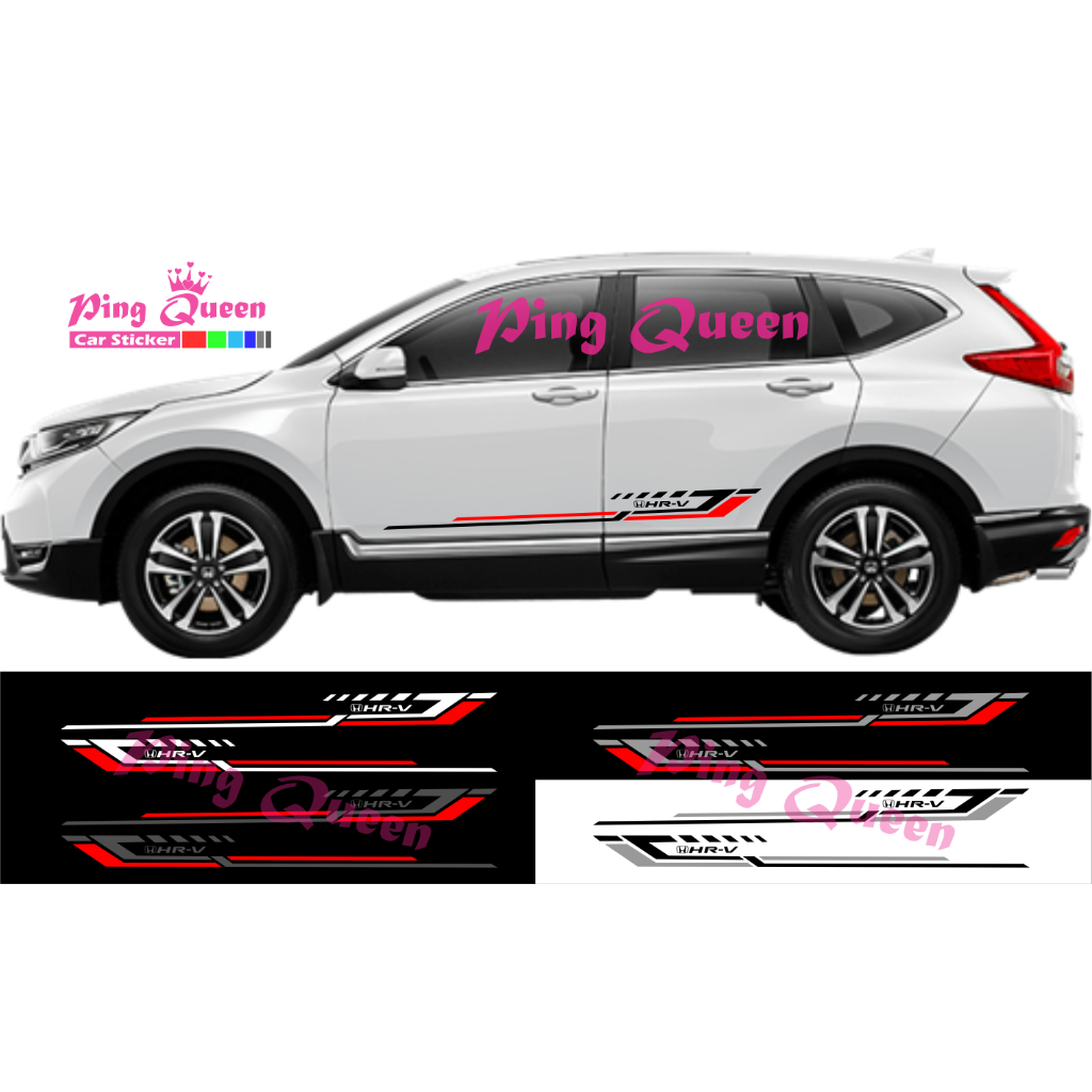 STICKER MOBIL HONDA HRV STICKER STRIPING VARIASI MOBIL HRV