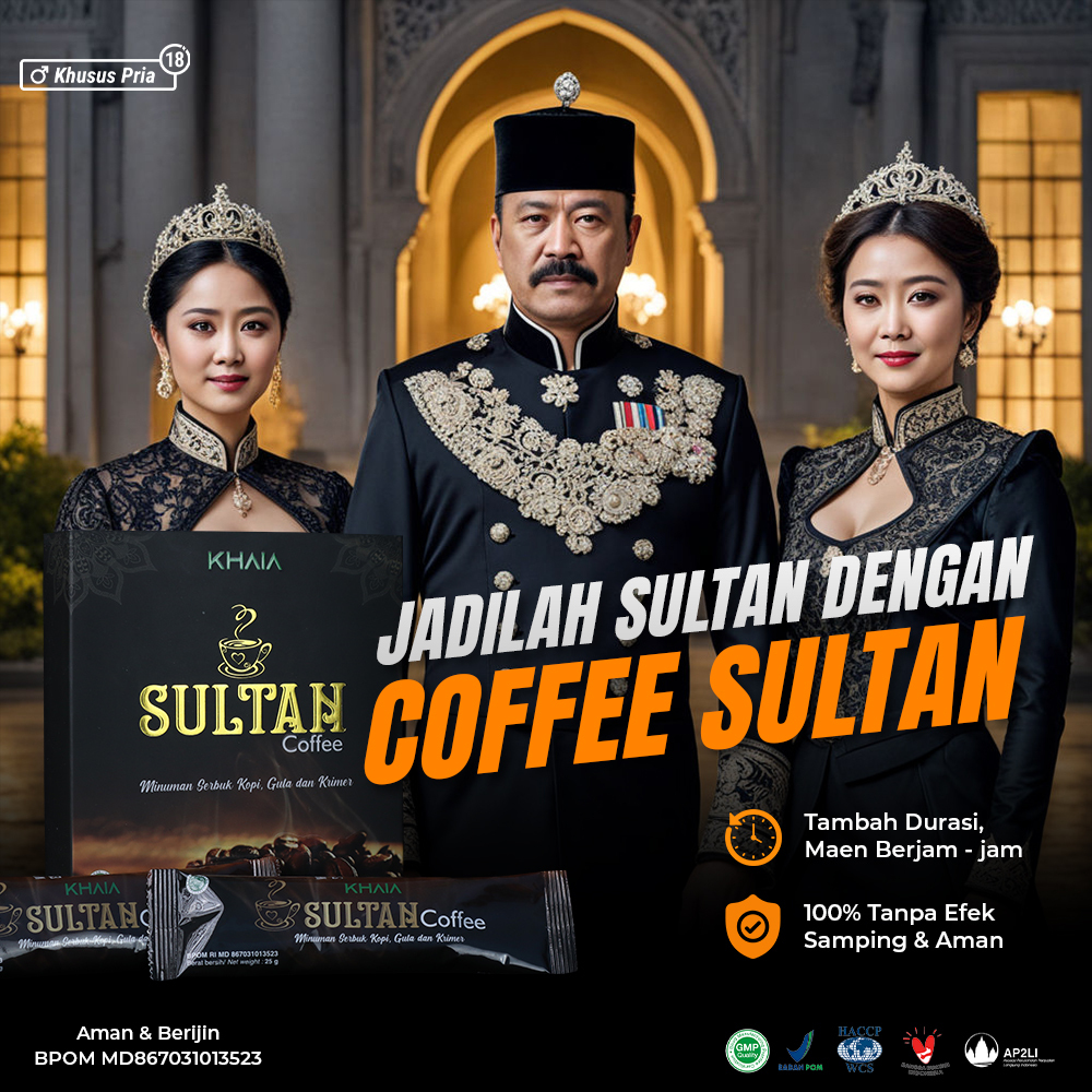 

Kopi Pria Kuat Tahan Lama Sultan KHAIA Asli Original Tanpa Campuran meningkatkatkan stamina tubuh