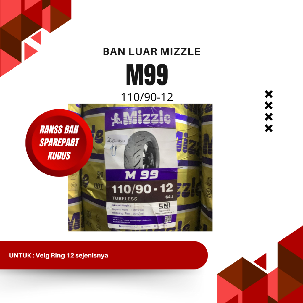 BAN LUAR MIZZLE M99 110/90-12