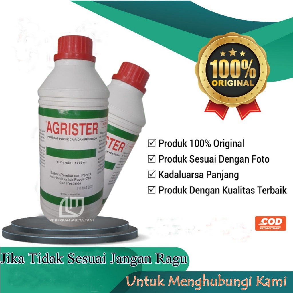 Agrister Perekat Pupuk Cair Dan Pestisida 1 Liter Export Quality