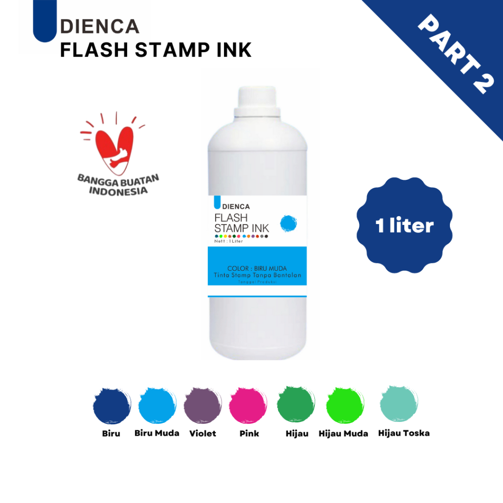 

Dienca Flash Stamp Ink - Tinta Stempel 1liter PART 2