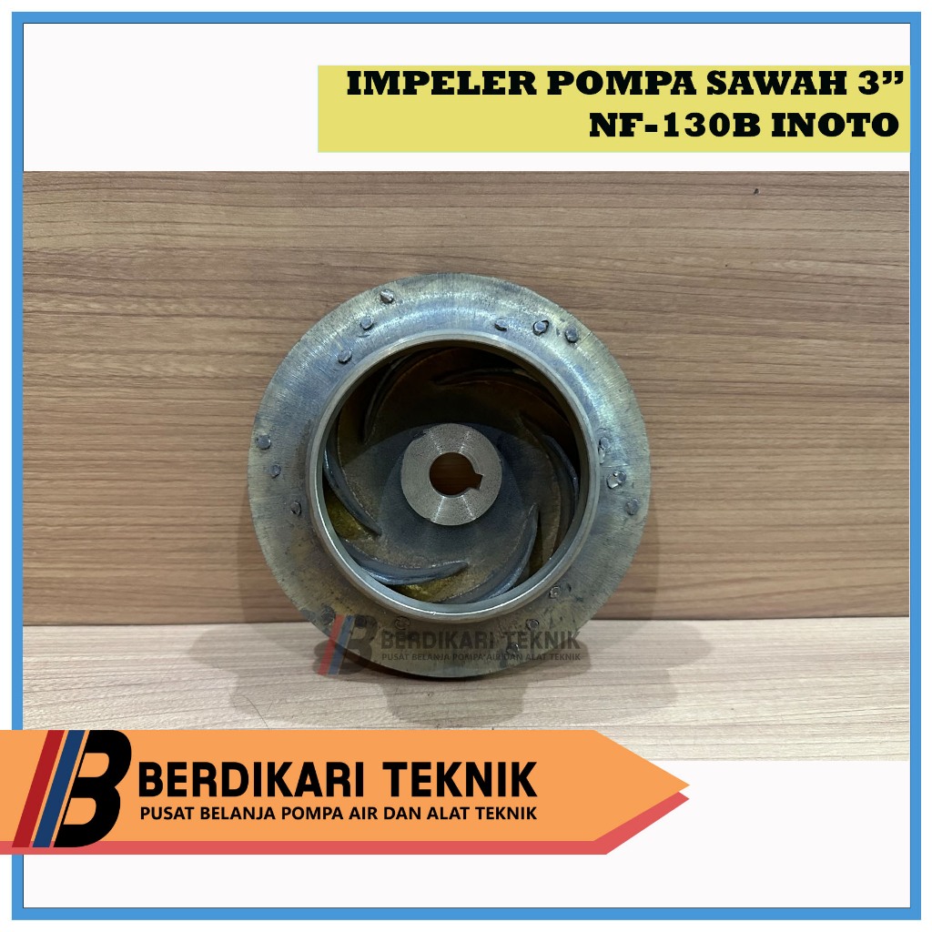 KIPAS / IMPELER / IMPELLER KUNINGAN POMPA SAWAH 3" NF130B NF-130B INOTO