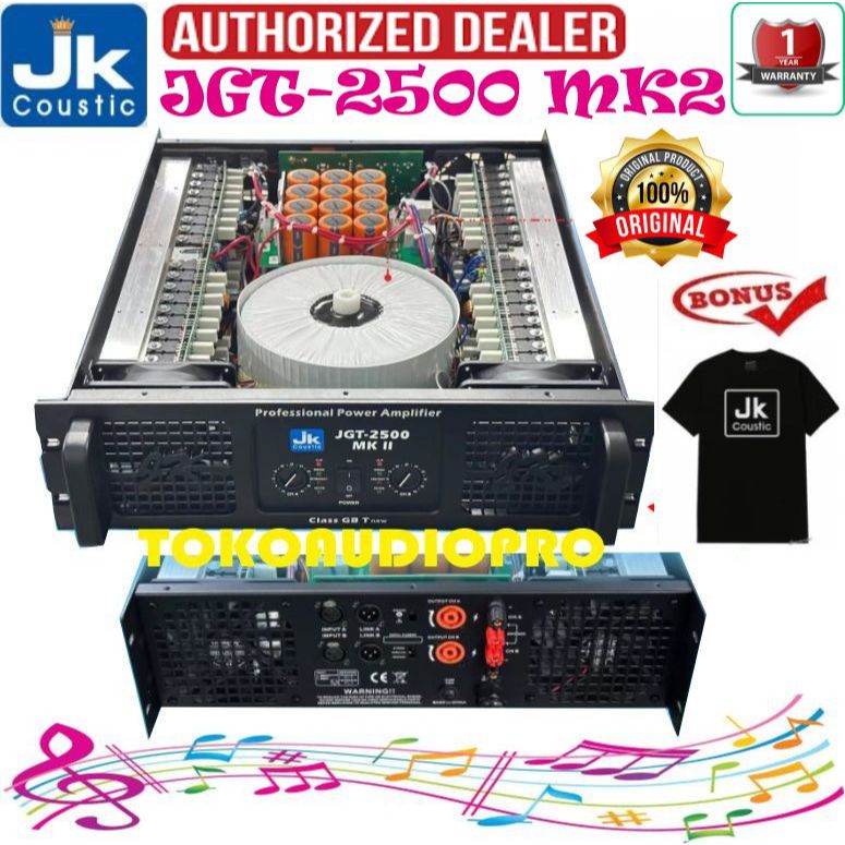 JK Coustic JGT-2500 MK-II JK Coustic Power Amplifier JK Coustic JGT2500 MK2