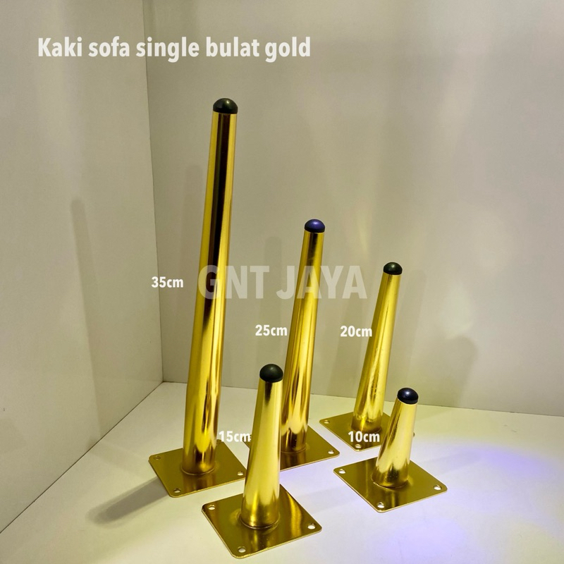 KAKI SOFA single bulat gold