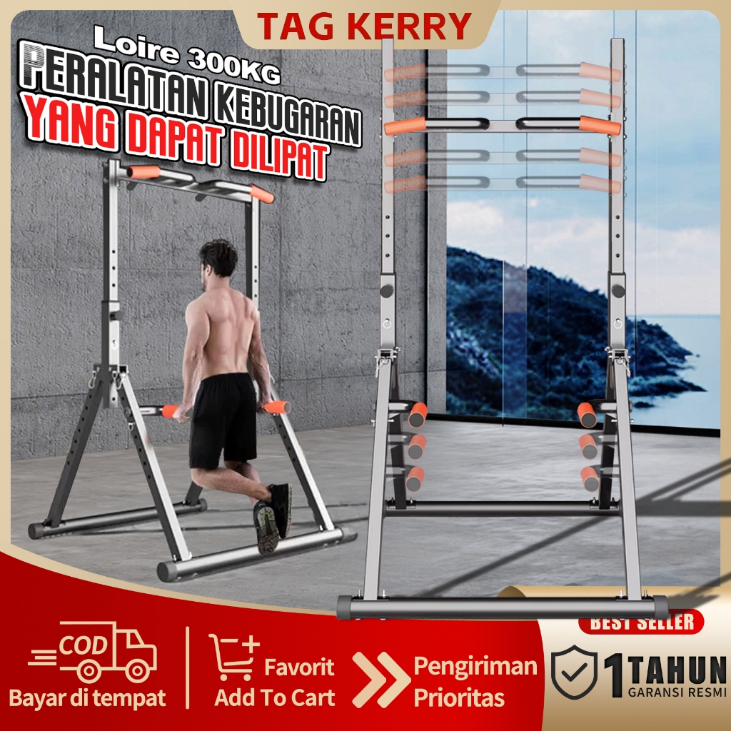 FREE ONGKIR PULL UP BAR/TALI PULL UP/ADJUSTABLE HEIGHT PULL UP STATION/ALAT OLAHRAGA DI RUMAH/HEIGHT