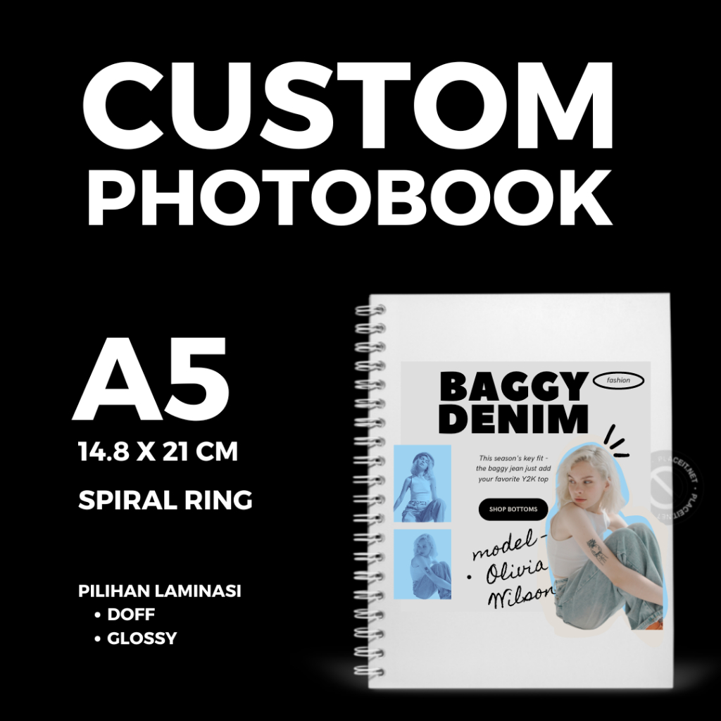 [A5] Cetak Photobook Spiral Ring - Photobook Hardcover Ring - Yearbook Spiral - Album Foto Buku Kena