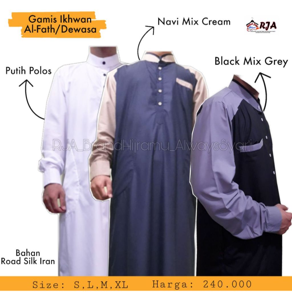 (BR) GAMIS AL FATH, GAMIS IKHWAN GAMIS LAKI-LAKI GAMIS DEWASA