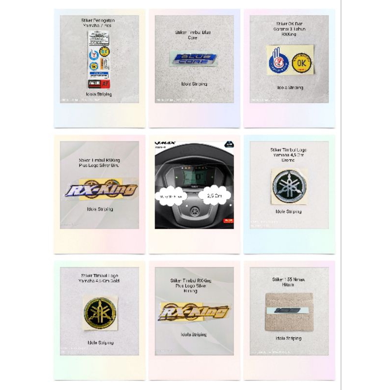 Stiker Yamaha Stiker Timbul Logo Yamaha