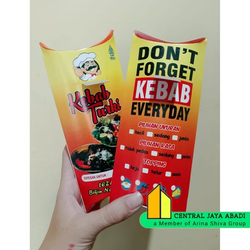 

200 LEMBAR KEMASAN KEBAB MINI IVORI PUTIH UKURAN 21 × 9.5 CM HIGH QUALITY PRODUK TERBARU | KERTAS KEBAB TARIKAN MINI KEKINIAN | DUS KEBAB MINI VIRAL TIKTOK | BOX KEBAB MINI MURAH | TOKO KEBAB OFFICIAL | CENTRAL JAYA ABADI