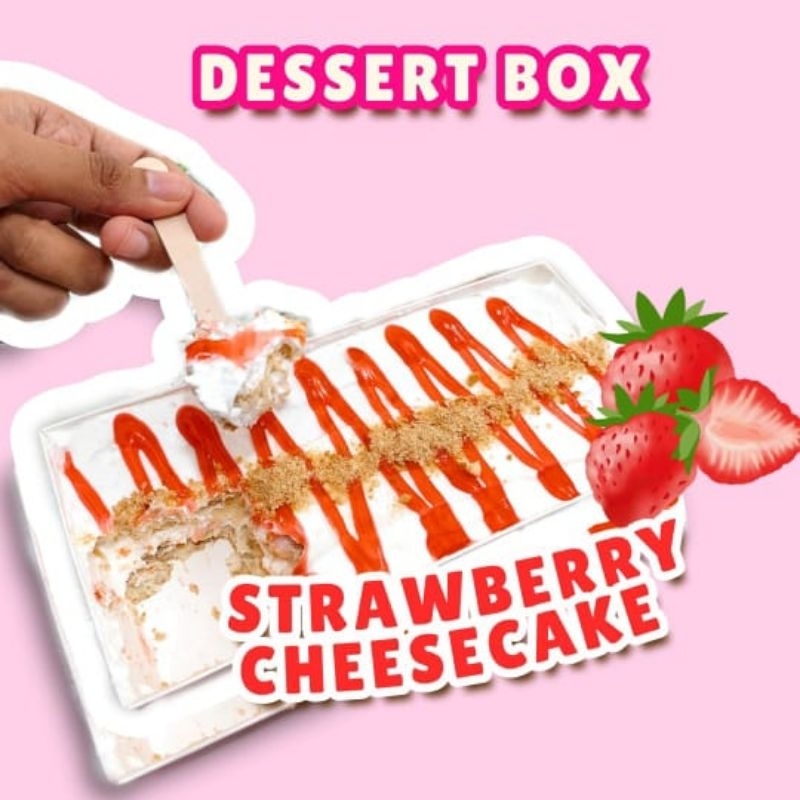 

Strawberry cheesecake dessert box