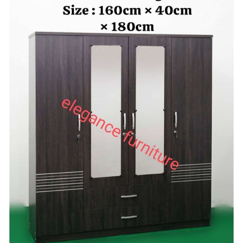 Lemari pakaian 4 pintu khusus pku