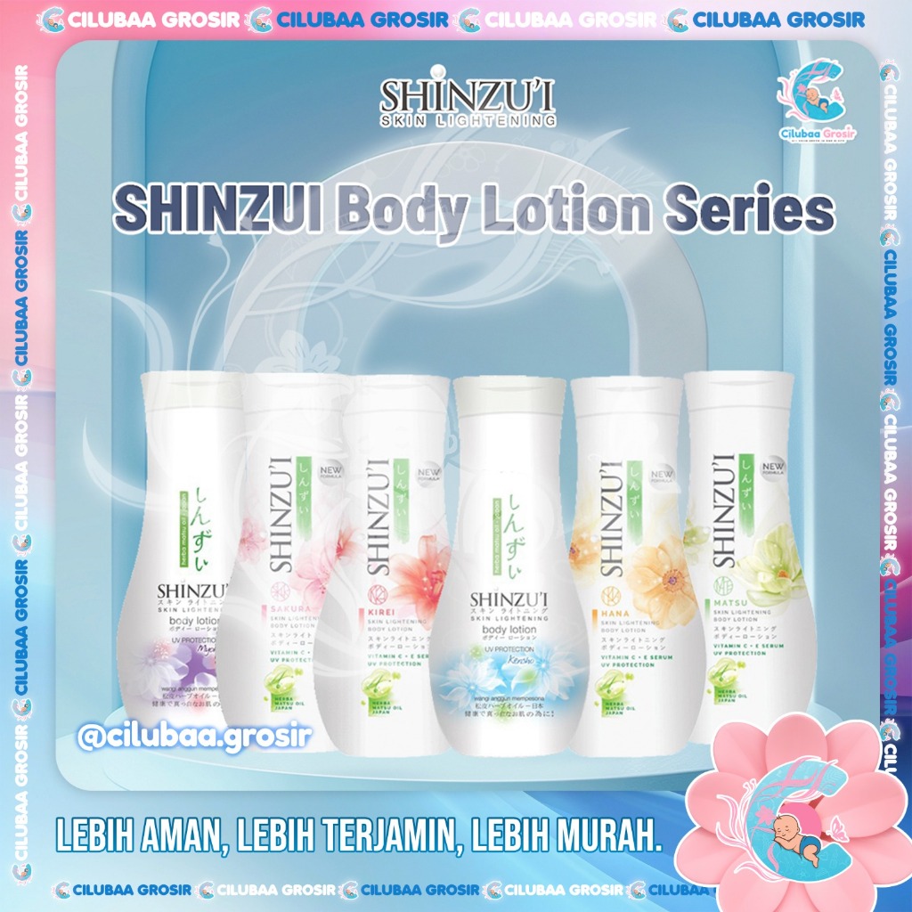 SHINZUI Body Lotion UV Protection 100mL 210mL || Shinzu'i Pelembab Tubuh BPOM